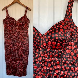 Jessica Simpson Black Cherry Sexy Pinup Dress 12